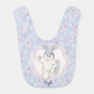 Sweet Country Bunny Animal Theme - Boy Bib
