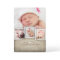 Sweet Country Burlap Baby Girl Birth Announcement