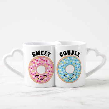 Sweet Couple Heart Shape Coffee Mug Set by AllbyWanda at Zazzle
