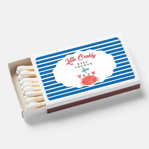 Sweet Crab Seaside Favor Match boxes