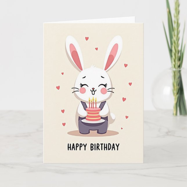 Sweet Creature Candles Birthday Card (Front)