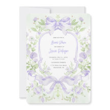 Sweet Crest w/ Lavender Bows Bridal Shower