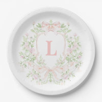 Sweet Crest w/ Pink Bows | Monogram Bridal Shower