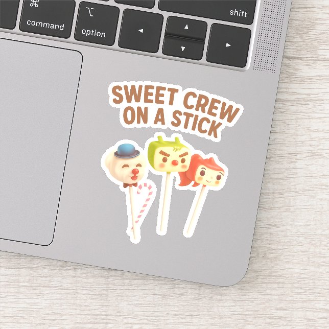 Sweet Crew: Character Cake Pops on a Stick Sticker (Detail)