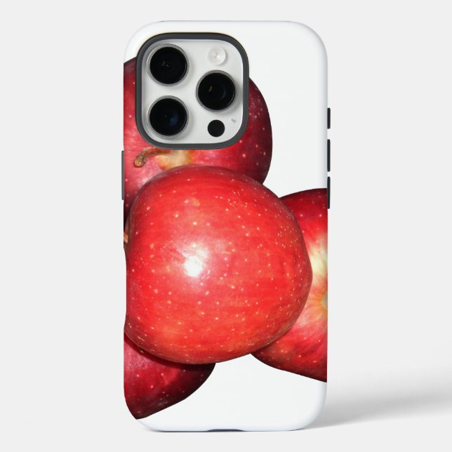 Sweet & Crisp Red Apples - Organic Fruit Print Case-Mate iPhone Case (Back)
