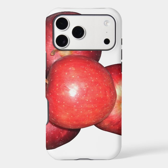 Sweet & Crisp Red Apples - Organic Fruit Print Case-Mate iPhone Case (Back)
