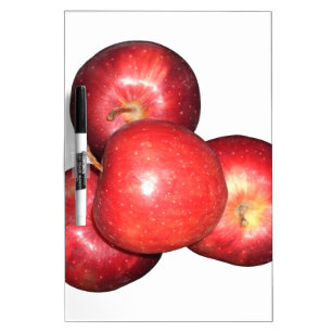 Sweet & Crisp Red Apples - Organic Fruit Print Dry-Erase Board