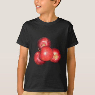 Sweet & Crisp Red Apples - Organic Fruit Print T-Shirt