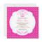 Sweet Cross Pink Baby Girl Baptism Invitation