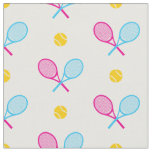 Sweet crossed tennis rackets - custom background fabric