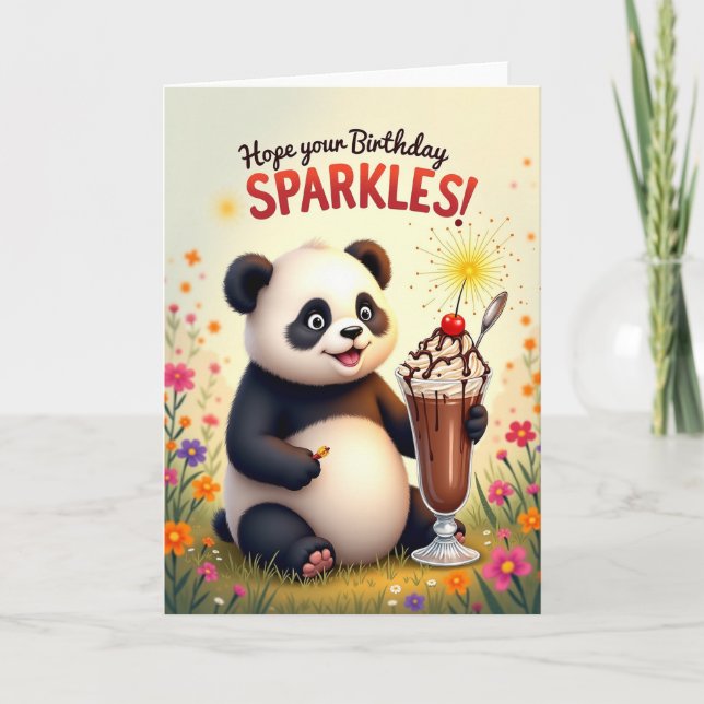 Sweet Cub Wildflower Card (Front)
