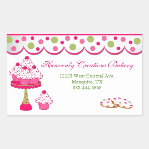 Sweet Cupcake Bakery Stickers