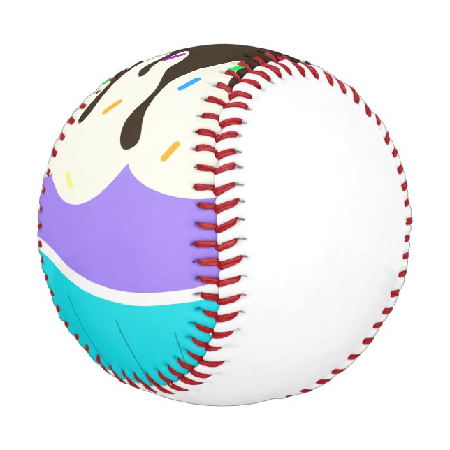 Sweet Cupcake Baseball (Angled)