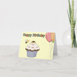 Sweet Cupcake Birthday Greeting Card