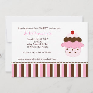 Sweet Cupcake Bridal Shower Invitation