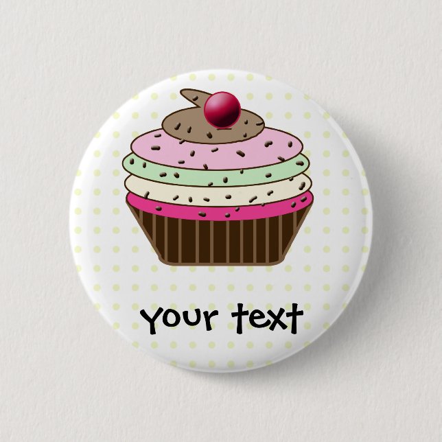 Sweet Cupcake Button (Front)
