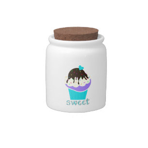 Sweet Cupcake Candy Jar