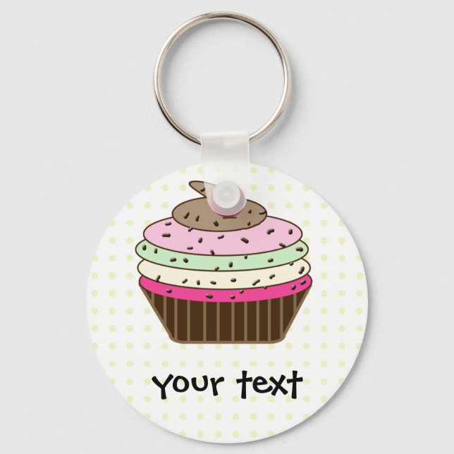 Sweet Cupcake Keychain (Front)