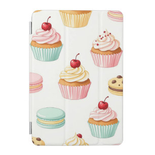 Sweet Cupcake Macaron Pattern iPad Mini Cover