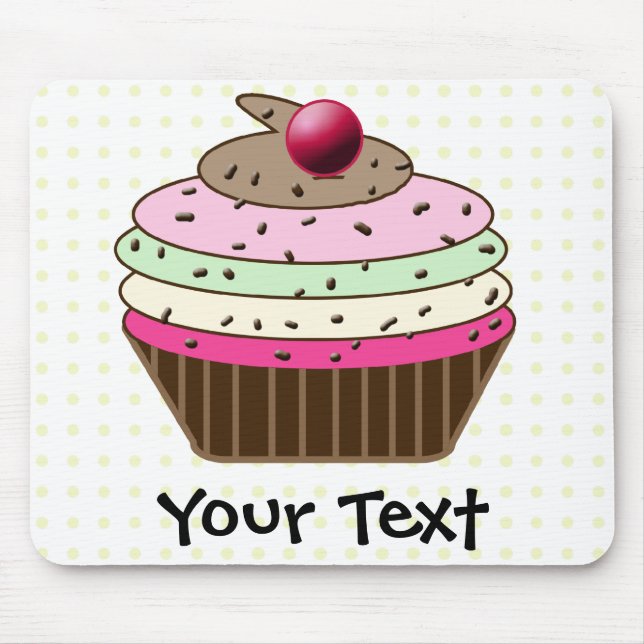 Sweet Cupcake Mouse Pad (Front)