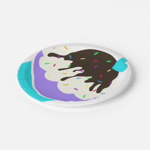 Sweet Cupcake Paper Plates