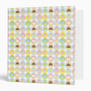 Sweet Cupcake Pattern Binder