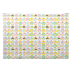 Sweet Cupcake Pattern Cloth Placemat