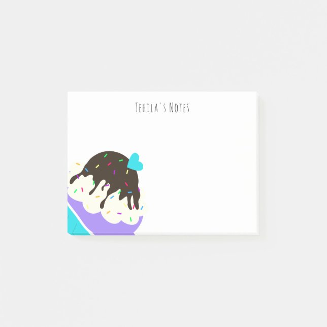 Sweet Cupcake Post-it Notes (Front)