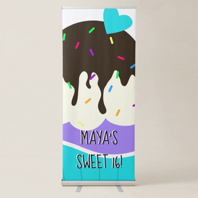 Sweet Cupcake Retractable Banner (Front)