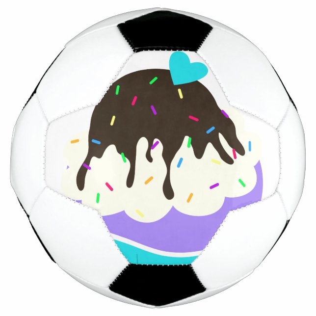 Sweet Cupcake Soccer Ball (Front)
