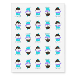 Sweet Cupcake Temporary Tattoos