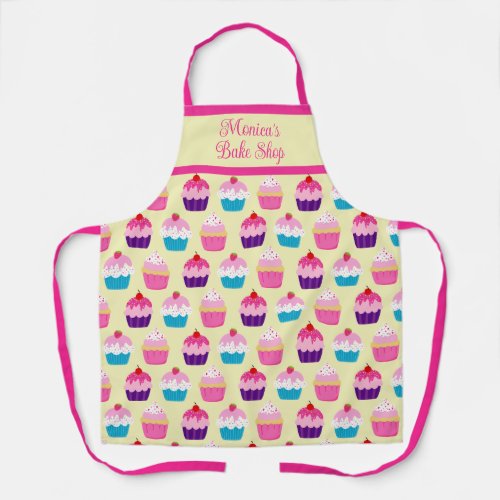 Sweet Cupcake Treats Pastry Chef Personalized Apron