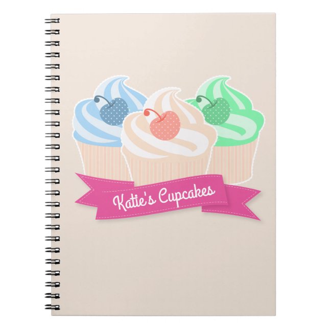 Sweet Cupcake Trio Notebook (Front)