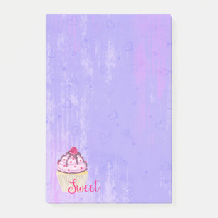 Sweet Cupcake with Raspberry on Top Post-it Notes