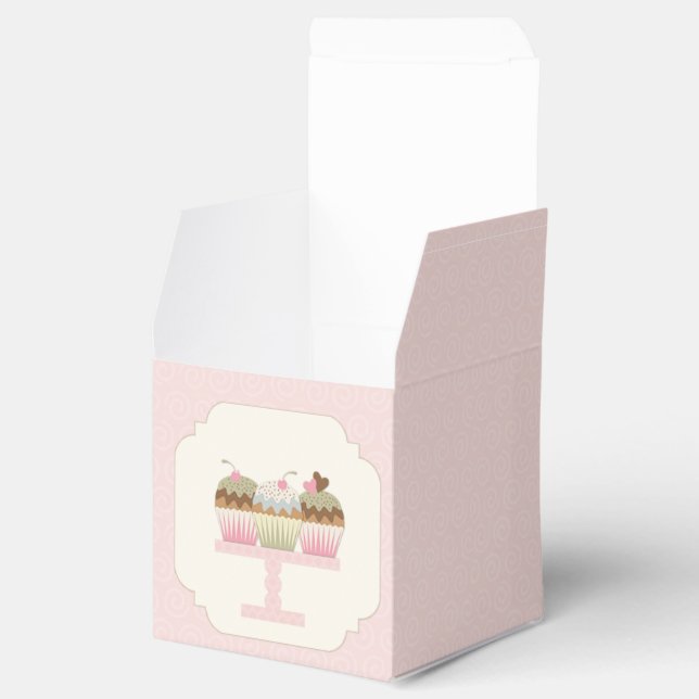 Sweet Cupcakes Favor Boxes (Opened)