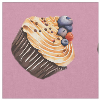 Sweet Cupcakes Pattern  Fabric