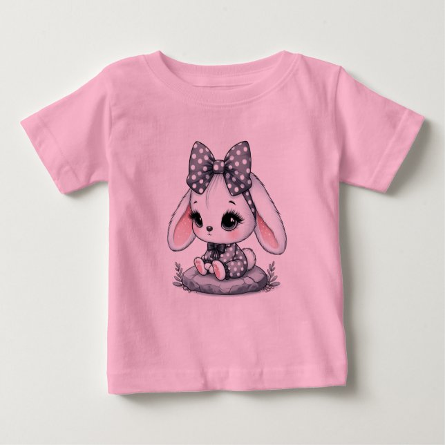 Sweet & Cute Baby Fine Jersey Tee – Perfect Gift (Front)