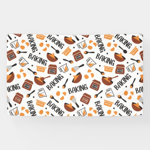 Sweet Cute Baking Art Pattern I Banner