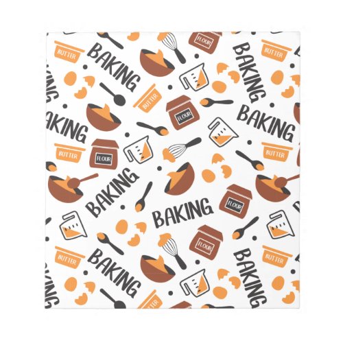 Sweet Cute Baking Art Pattern I Notepad