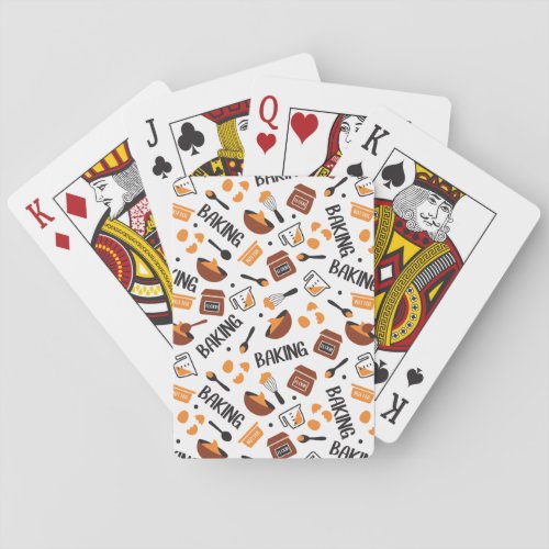 Sweet Cute Baking Art Pattern I Poker Cards