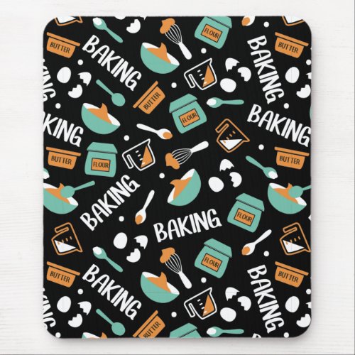 Sweet Cute Baking Art Pattern II Mouse Pad