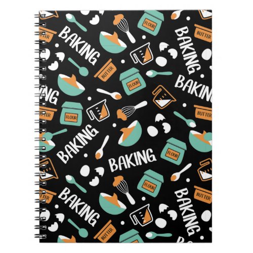 Sweet Cute Baking Art Pattern II Notebook