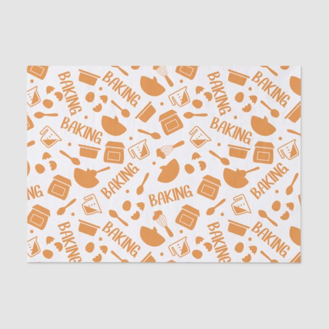 Sweet Cute Baking Art Pattern III Tissue Paper (Front)