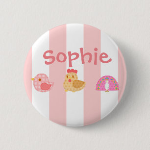 Sweet Cute Birds Button
