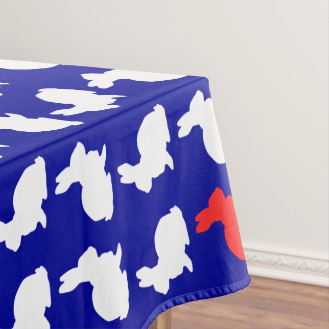 Sweet Cute Bunny Bunnies Pattern Tablecloth (In Situ)