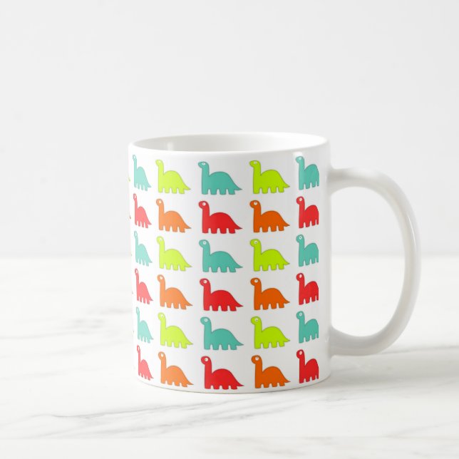Sweet Cute color Dinosaur Coffee Mug (Right)