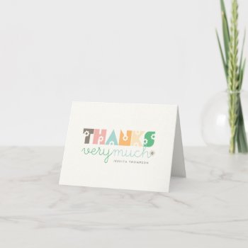 Sweet Cute Daisy Blooms Baby Shower Thank You Card by fatfatin_design at Zazzle