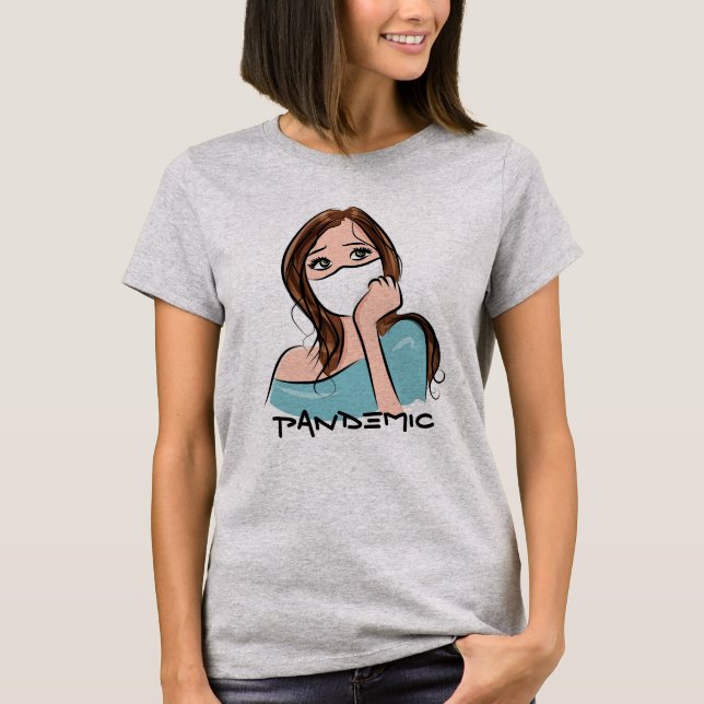 Sweet, Cute "Pandemic" Women T-Shirt (Front)