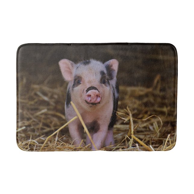 Sweet Cute Pig Bathroom Mat (Front)
