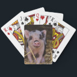 Sweet Cute Pig Playing Cards<br><div class="desc">pig, piglet, farm, animal, wildlife, nature, photo, meet, food, love</div>